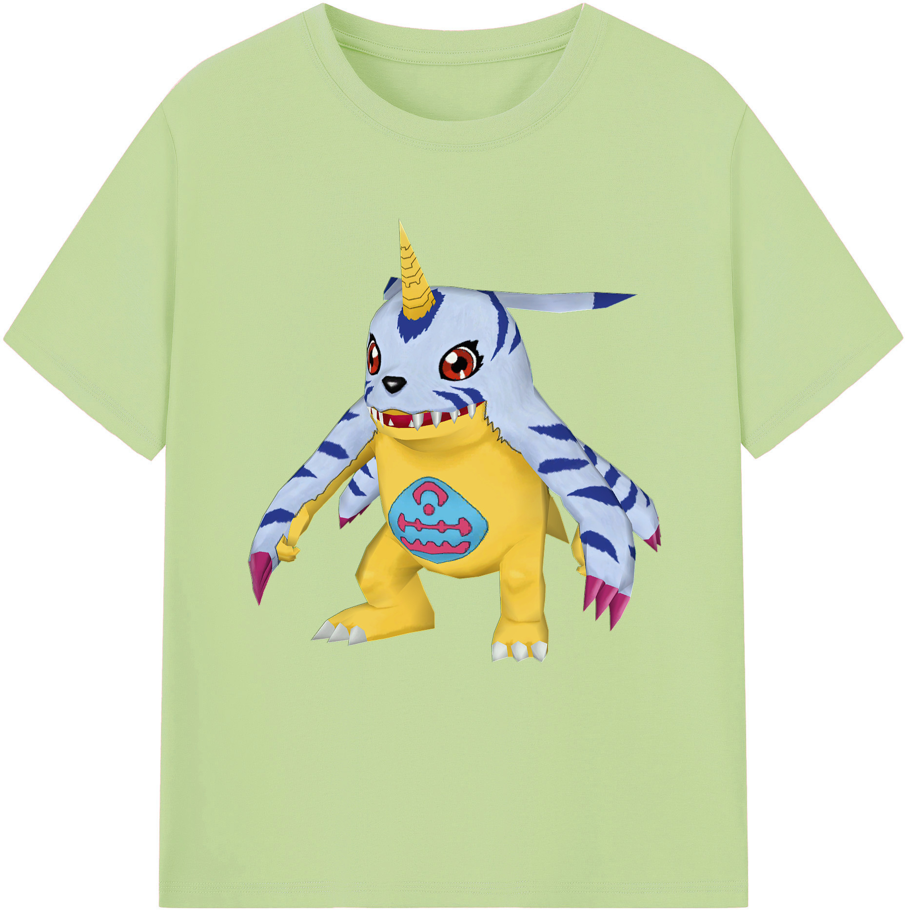 （画像用） Digimon デジタルモンスター/デジモン 綿100％半袖Tシャツ（フロントプリント）